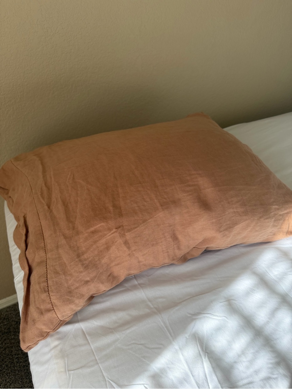 The Citizenry Stonewashed Linen Pillowcase set || dusty rose linen pillow case